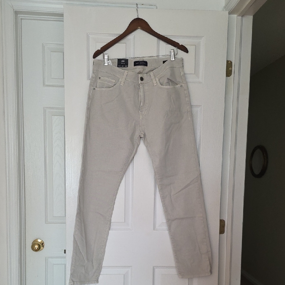 Mavi Slim Straight Jeans in Light Beige